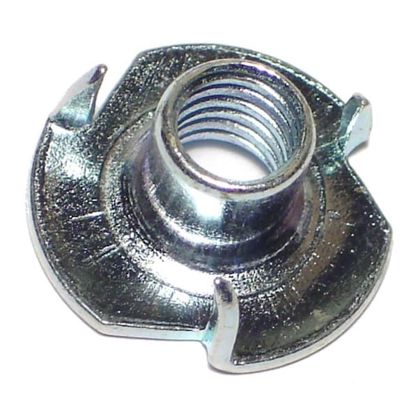 Midwest Fastener T-Nut, 3 Prongs, 5/16"-18, Steel, Zinc Plated, 100 PK 03780 - main